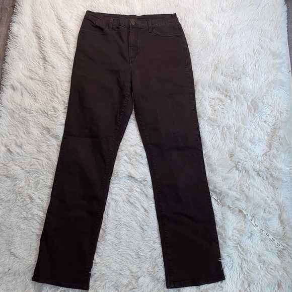 NYDJ Brown Straight Denim Jeans - Picture 1 of 9